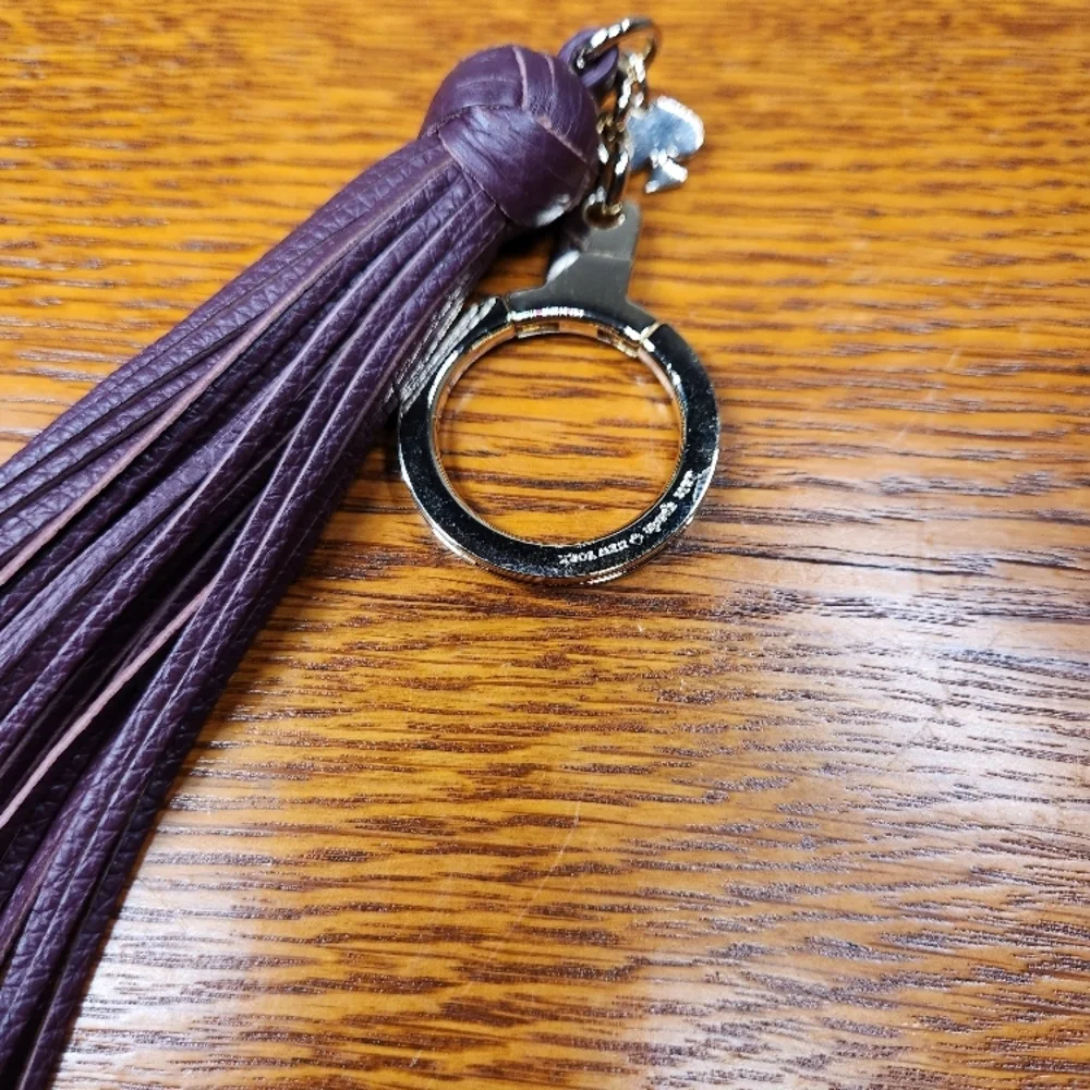 Kate Spade Purple Tassel Keychain Bag Charm